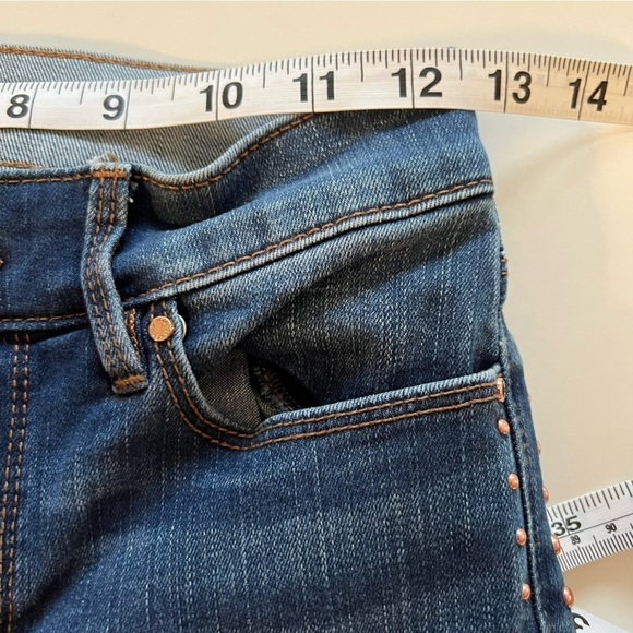 White House Black Market The Slim Ankle Jeans with Rose Gold Stud Trim Detail 00 - Picture 11 of 13